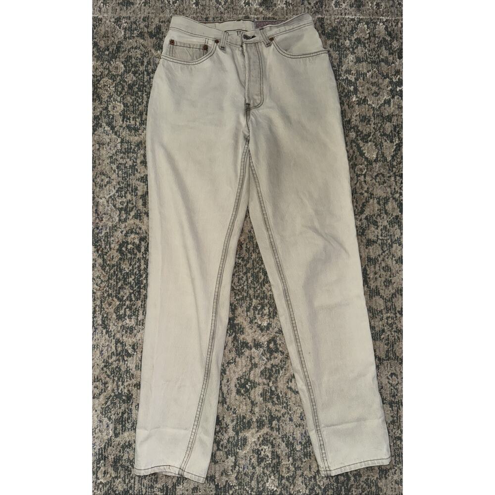 VTG Levi’s 501 Light Wash Button Fly Shrink To Fit Size 30x32 USA Straight Leg
